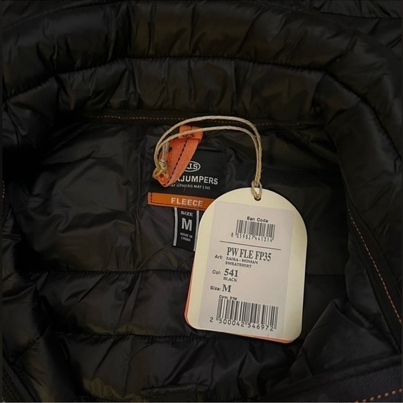 Parajumpers Zaira Quilted Skiing Jacket Sweatshirt Zip-up Size Medium BLACK NEW - Picture 9 of 13